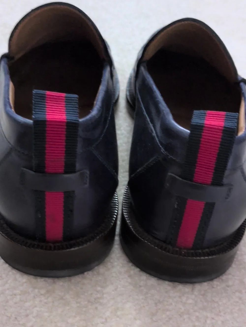 Gucci Tobias Navy Penny Loafer Sz. 9